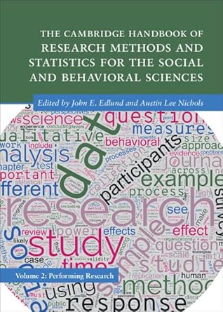 the cambridge handbook of research methods and statistics for the social and behavioral sciences volume 2