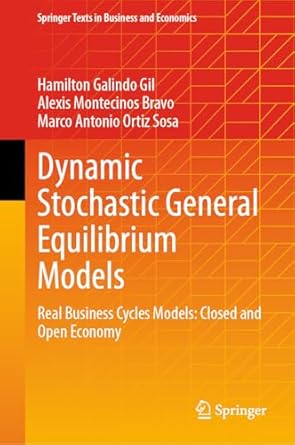 dynamic stochastic general equilibrium models real business cycles models closed and open economy 1st edition