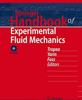 springer handbook of experimental fluid mechanics text is free of markings edition cameron, alexander l