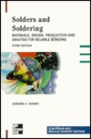 solders and soldering materials design production and analysis for reliable bonding subsequent edition howard