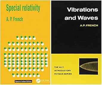 french vibrations and waves + special relativity bestselling author a p french savings combo 2 in 1 1st