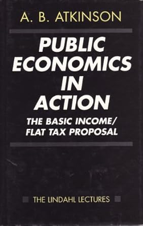 public economics in action the basic income/flat tax proposal 1st edition anthony b atkinson 0198283369,