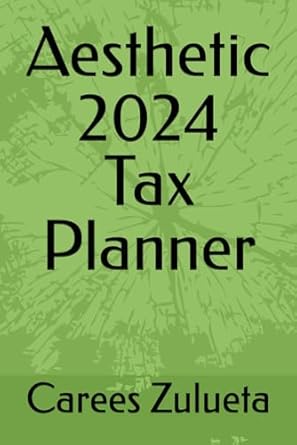 aesthetic 2024 tax planner 1st edition ms carees zulueta b0d31nh9rf