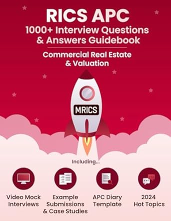 rics apc 1 000+ questions and answers commercial real estate and valuation 1st edition jon henry baker