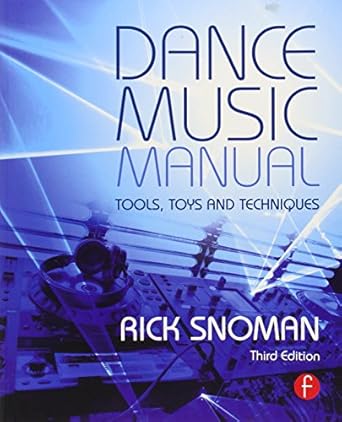 dance music manual 3rd edition rick snoman 0415825644, 978-0415825641