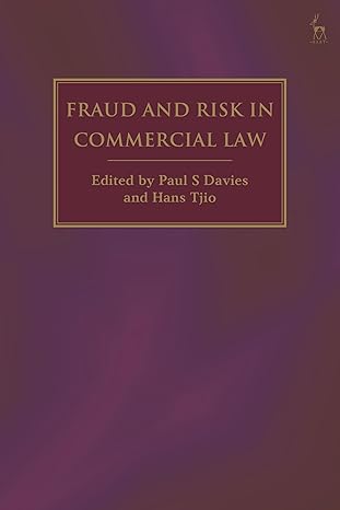 fraud and risk in commercial law 1st edition paul s davies ,hans tjio 1509970754, 978-1509970759