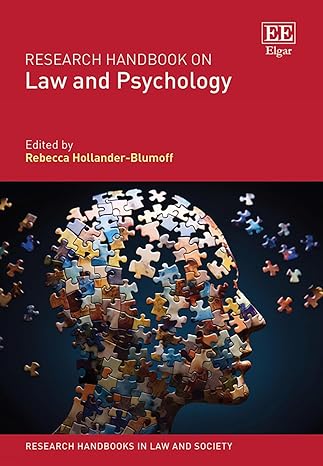 research handbook on law and psychology 1st edition rebecca hollander blumoff 1800881916, 978-1800881914