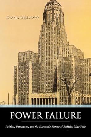 power failure politics patronage and the economic future of buffalo new york 1st edition diana dillaway