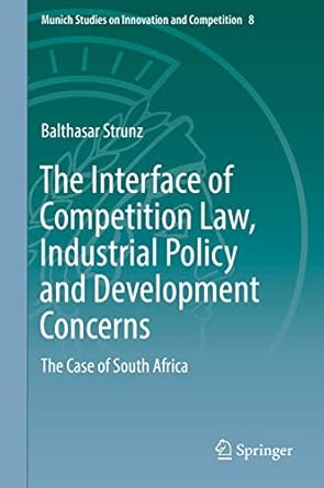 the interface of competition law industrial policy and development concerns the case of south africa 1st