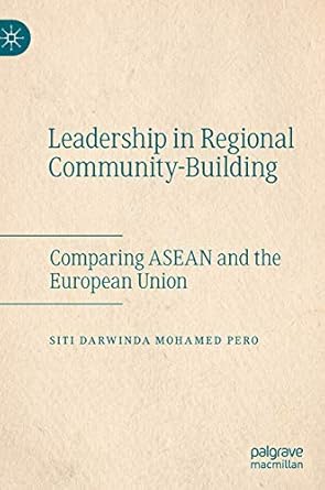 leadership in regional community building comparing asean and the european union 1st edition siti darwinda