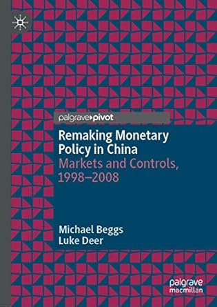 remaking monetary policy in china markets and controls 1998 2008 1st edition michael beggs ,luke deer