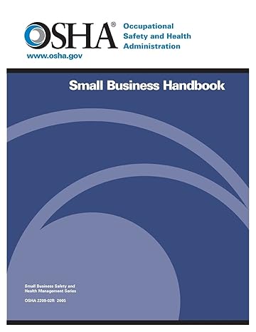 small business handbook 1st edition occupational safety and health administration u.s. department of labor