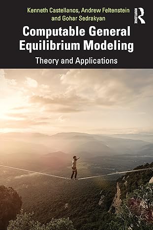 computable general equilibrium modeling 1st edition kenneth castellanos, andrew feltenstein, gohar sedrakyan