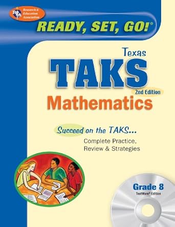 texas taks grade 8 math w/ cd rom pap/cdr edition stephen hearne ph.d., penny luczak ma 0738606839,