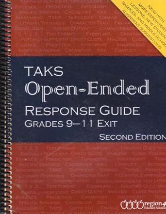 taks open ended reading response guide grades 9 11 exit 1st edition sonja, helm kathy abshire connie,