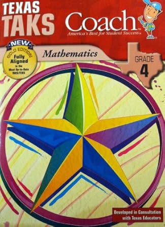 texas taks coach new gold edition mathematics grade 4 1st edition triumph learning 1598239589, 978-1598239584