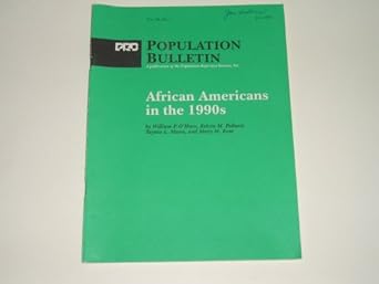 population bulletin african americans in the 1990s 1st edition jean van der tak b001ds77iq