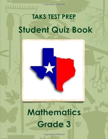 taks test prep quiz book mathematics grade 3 1st edition s. hawas 1445204266, 978-1445204260