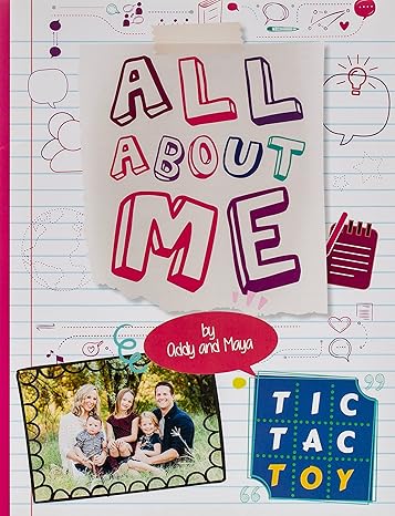 tic tac toy all about me 1st edition addy & maya 1729676456, 978-1729676455