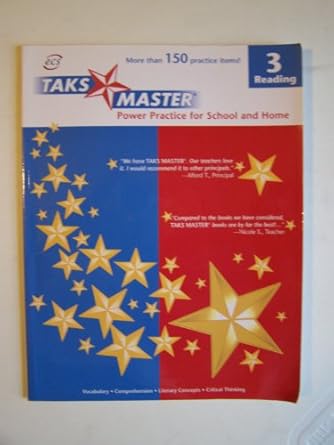 taks master power practice for school and home reading grade 3 1st edition lori mammen 1570225419,