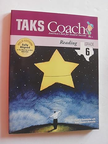 taks coach reading grade 6 1st edition triumph learning 1586206338, 978-1586206338