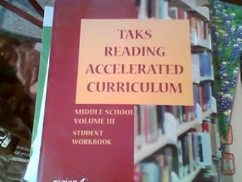 taks reading accelerated curriculum student workbook edition taks 1933521309, 978-1933521305