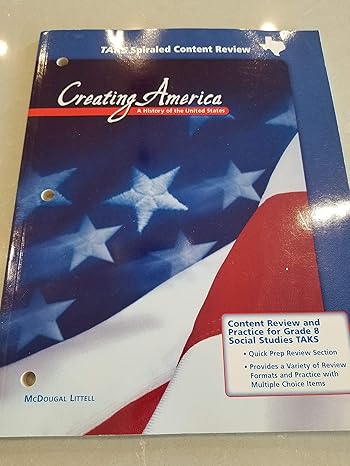 creating america grades 6 8 taks spiraled content review beginnings through reconstruction mcdougal littell