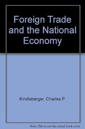 foreign trade and the national economy 1st edition charles p kindleberger 0837181720, 978-0837181721