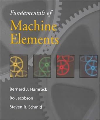 fundamentals of machine elements 1st edition bernard j hamrock 0072421460, 978-0072421460