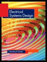 electrical systems design 1st edition theodore r bosela 013975475x, 978-0139754753