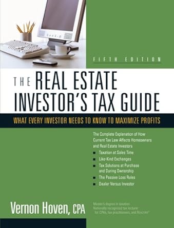 the real estate investors tax guide 5th edition vernon hoven 1427763267, 978-1427763266