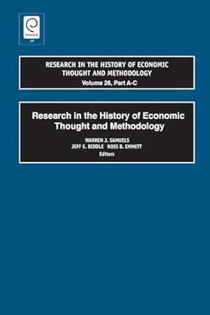 research in the history of economic thought and methodology 1st edition warren j samuels ,jeff e biddle ,ross