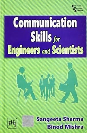 communication skills for engineers and scientists 1st edition sangeeta sharma ,binod mishra 8120337190,