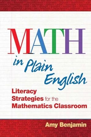 math in plain english 1st edition amy benjamin 1596671866, 978-1596671867