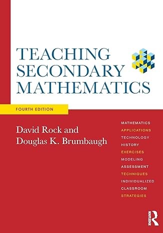 teaching secondary mathematics 4th edition david rock 0415520495, 978-0415520492