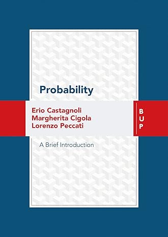 probability a brief introduction none edition erio castagnoli ,margherita cigola ,lorenzo peccati 8885486096,