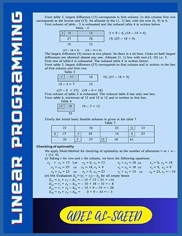 linear programming 1st edition adel al saeed b0c2spbvd3, 979-8393002671