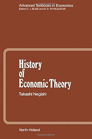 history of economic theory 1st edition takashi negishi 044470437x, 978-0444704375