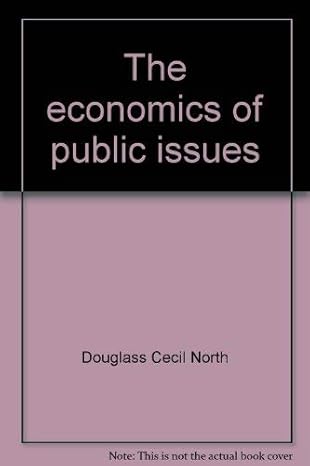 the economics of public issues 5th edition douglass c , miller roger leroy north 006044875x, 978-0060448752