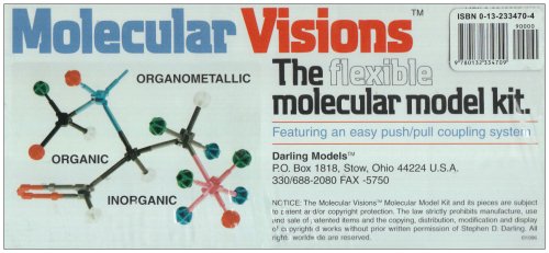 organic and inorganic molecular model kit 1st edition steve darling 0132334704, 978-0132334709