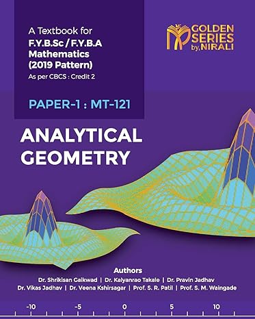 analytical geometry 1st edition dr gaikwad shrikisan ,dr kalyanrao takale ,pravin dr jadhav 9389686741,