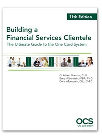 building a financial services clientele 11th edition al granum 1936362538, 978-1936362530