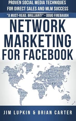 network marketing for facebook 1st edition jim lupkin ,brian carter 1887938249, 978-1887938242