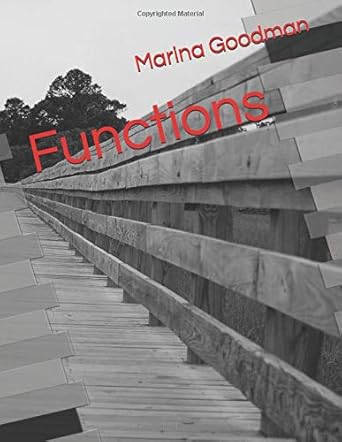 functions 1st edition marina goodman 979-8618094733