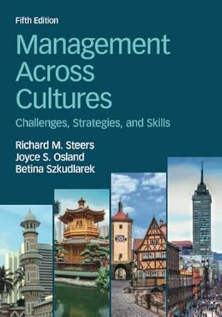 management across cultures 5th edition richard m steers 1009359312, 978-1009359313