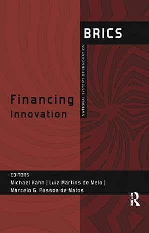 financing innovation 1st edition michael kahn ,luiz martins de melo ,de matos marcelo g. pessoa 1138553921,