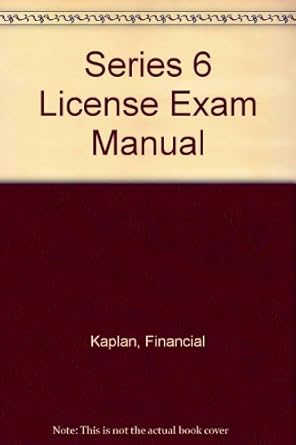 series 6 license exam manual 2nd edition kaplan financial 1419516035, 978-1419516030