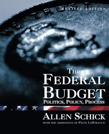 the federal budget politics policy process 2nd edition allen schick 0815777256, 978-0815777250