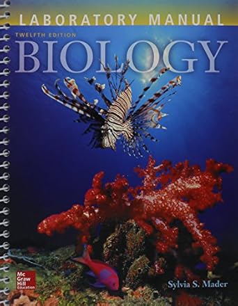 lab manual for biology 1st edition sylvia mader 1259298515, 978-1259298516