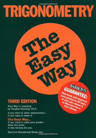 trigonometry the easy way 1st edition douglas downing ph d b00ak3ah46